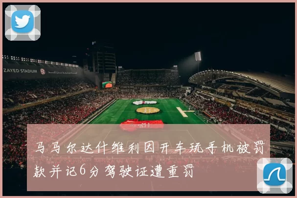 马马尔达什维利因开车玩手机被罚款并记6分驾驶证遭重罚